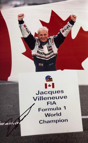 Jacques villeneuve hand signed - villeneuve,