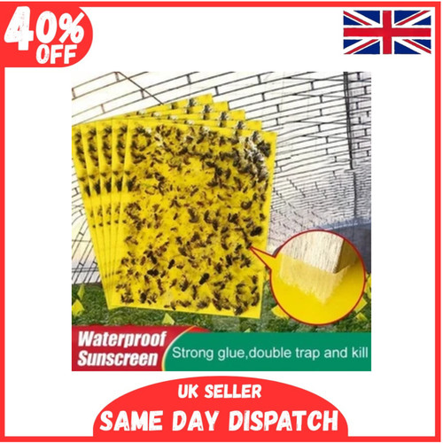 20pcs yellow sticky fly trap - yellow,