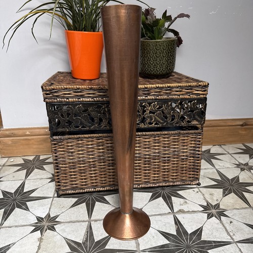 Vintage copper trumpet floor - trumpet,