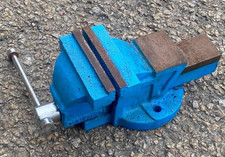 VINTAGE SILVERLINE ENGINEERS MECHANICS BENCH VICE 4" 100mm JAWS MADE IN ENGLAND