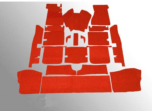 Red loop carpet set - loop,