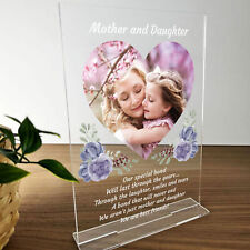 Mother Daughter Gifts Personalised Photo Plaque Gift For Birthday Mothers Day