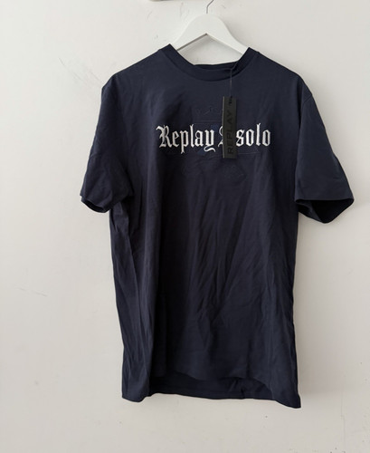 Replay men navy logo - replay,