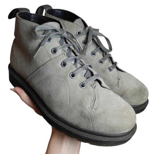 Martens grey suede - dr, suede,