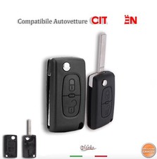 GUSCIO CHIAVE PER CITROEN C2 C3 BERLINGO TELECOMANDO 2TASTI  SENZA VANO BATTERIA