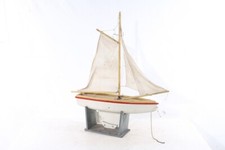 Old Sailboat 74cm Wood Vintage Boat Ship Collector