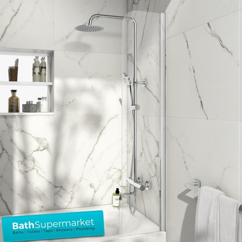 300x1400mm fixed bath screen - 300x1400mm,