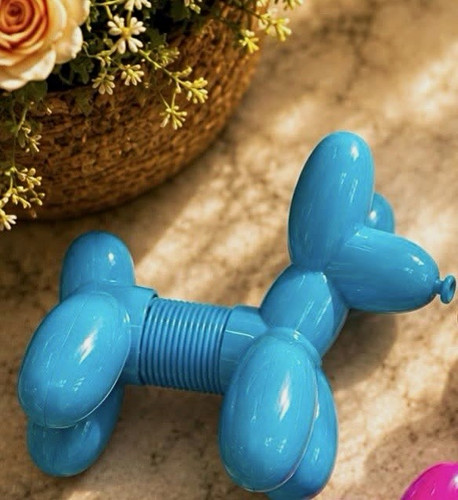 Blue balloon dog slinky - dog,