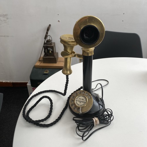 Antique candlestick telephone - antique,