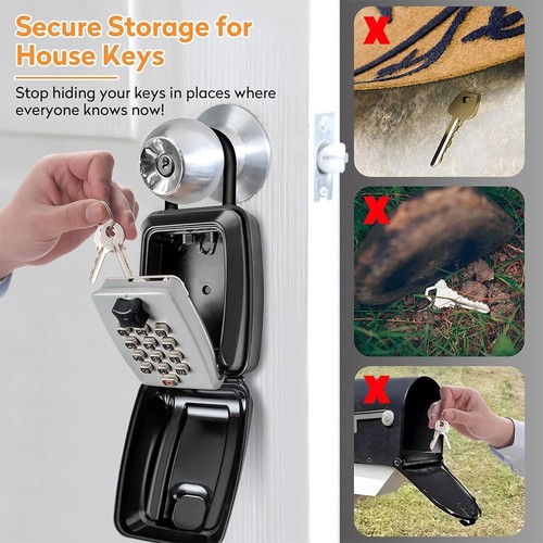 Portable key lock box - lock,