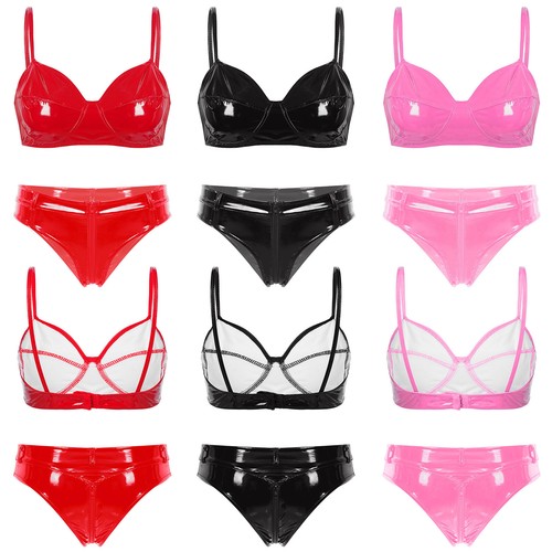 Women wet look leather - wet,