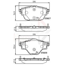 Brake Pads Set For Peugeot 308