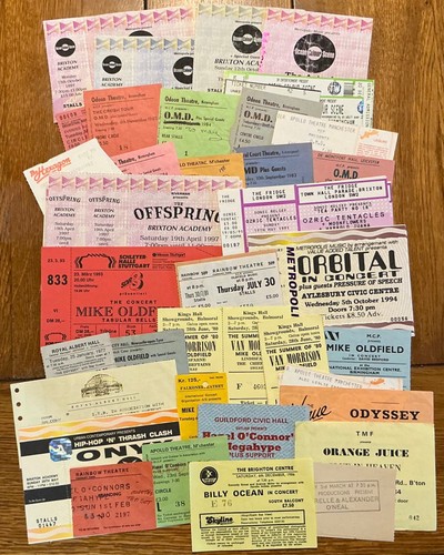 Original concert tickets - concert,