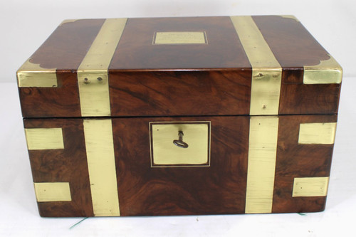 Antique brass bound writing - brass,