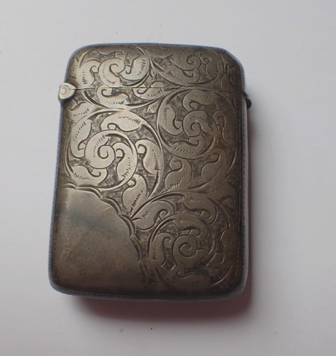 1897 silver vesta match - silver,