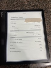 Rakuten Kobo Forma 8GB E-Ink 8" E-Book Reader Black N782 with Case Bundle