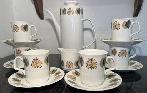 Meakin coffee set - j, g