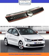 VW POLO FRONT BUMPER UPPER GRILLE GTI MODELS 2009 - 2014  6R0853651R