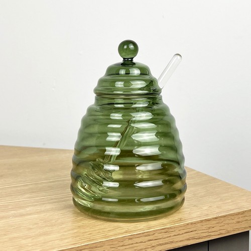Honey pot with dipper - honey,
