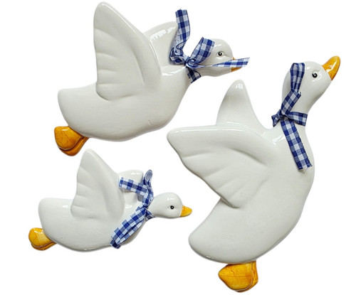 Vintage flying geese - flying, wall