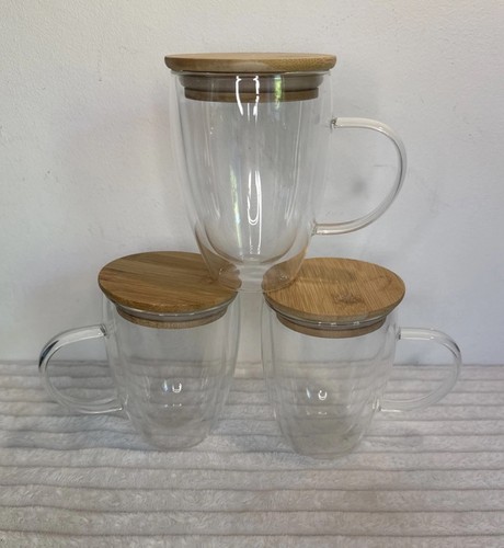 Clear double walled glass - double,