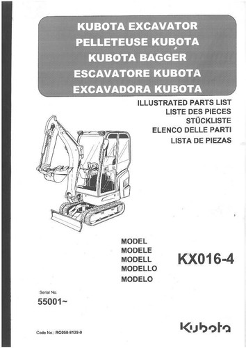 Kubota excavator kx016 - excavator, kx016-4