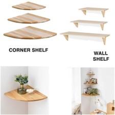 Natural wood wooden - natural, shelf