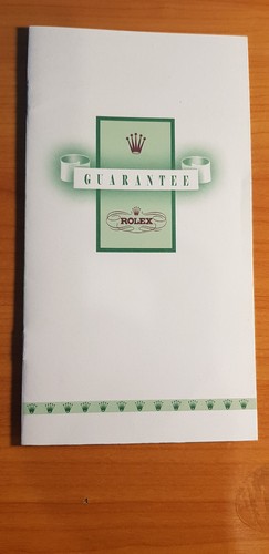 Rolex vintage guarante english - rolex,