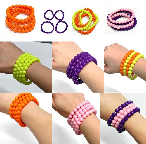80s beaded bracelet fancy - bracelet,