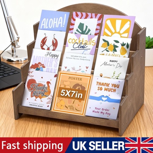 Tier wooden card - 4-tier, holder