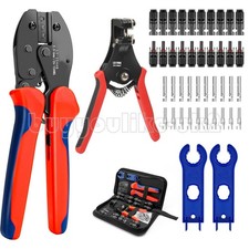 Solar Crimper Tool Connector Spanner & PV Crimper Wire Stripper Crimping Kit