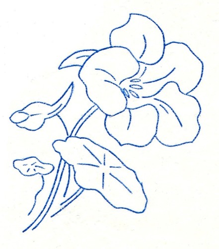 Vintage embroidery transfer - embroidery,