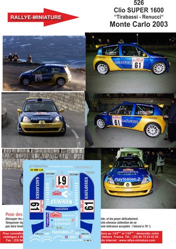 Decals ref 0526 - decals, renault