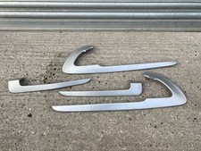 AUDI A3 8P DOOR CARD TRIMS METAL SILVER ALL 4 (3DOOR 2010 8P) FREE POSTAGE