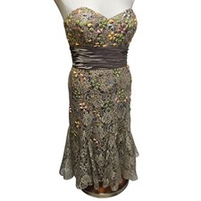 Jovani Women's Strapless Sea