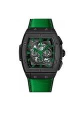 Hublot Men’s Spirit Of Big Bang Skeleton Watch 2021 Green Strap 601.CG.0190.LR