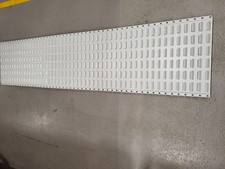 STEEL WALL LOUVRE PANEL 198x46 cm , tall panel newly painted for parts bins