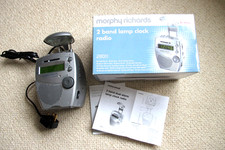 Morphy Richards  2-band Radio-  Alarm Clock + Reading Light slightly used-boxed