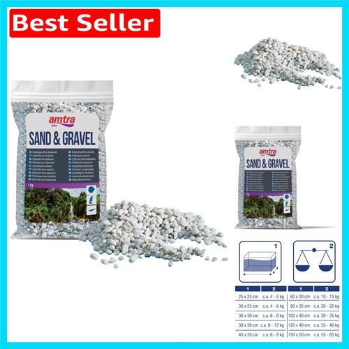 Natural aquarium gravel 1kg - natural,