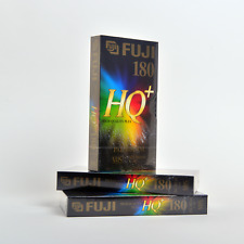 3 Tapes - Fuji High Quality Plus E-180 (3 Hour) HQ+ VHS Blank Video Tape