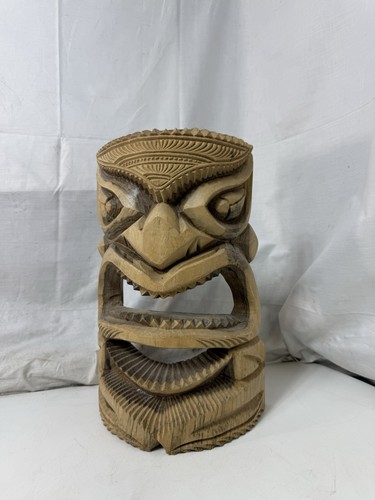 Vintage hand carved wooden - carved,