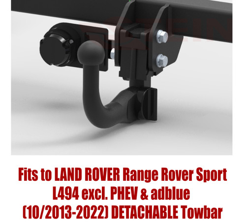 Detachable tow bar for - for, lr