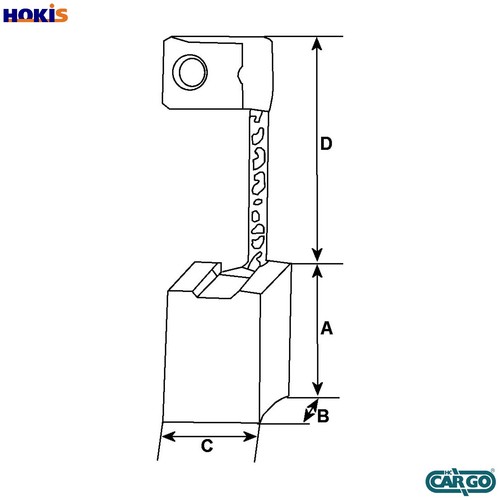 Carbon brush starter 032 900 - carbon,