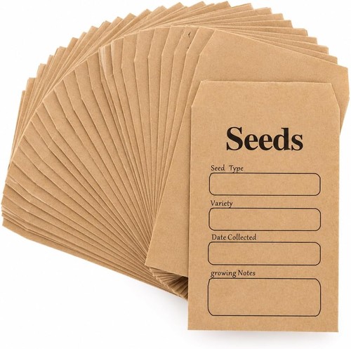 Small brown seed envelopes - envelopes,