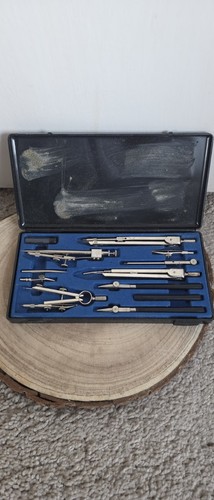 Vintage cased zeichen schule - vintage,