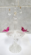 Spun Glass Two Cranberry Birds