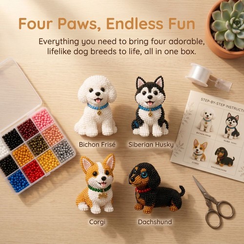 Diy animal bead embroidery - diy,