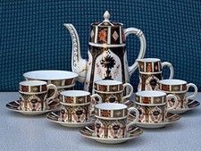 16pcs Royal Crown Derby Old Imari 1128 Coffee Service for Six - All 1st Quality