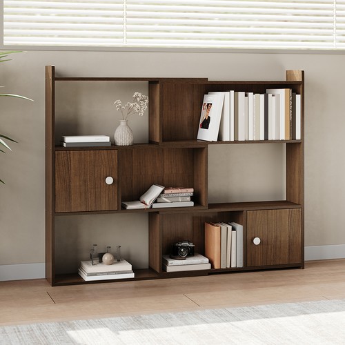 Stretchable wooden bookshelf - wooden,