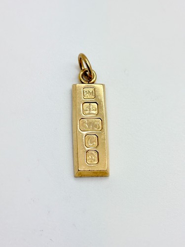 9ct yellow solid gold ingot - solid,